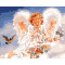 New design cheap russian hot sales angel 40*50 oil painting on canvas by number