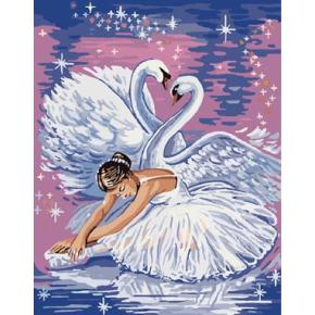 Abstrakten Öl gemälde von nummer 2015 fabrik heißer verkauf Bild gx6781 ballerina schwan-design