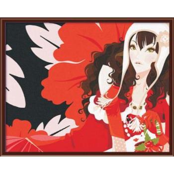 Ölgemälde von nummer handmaded acryl-malerei auf leinwand mädchen foto frauen design gx6789