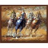 running horse paint by numbers yiwu wholesales paint boy canvas painting kit GX6840