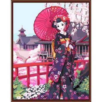 canvas paint by number classical women picture wholesales new design 2015 GX6856
