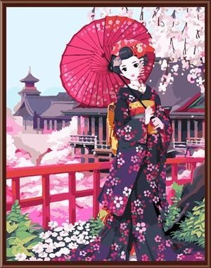 canvas paint by number classical women picture wholesales new design 2015 GX6856