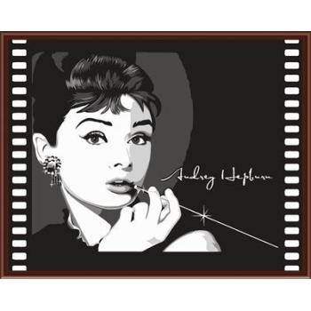 portrait women photo handpainted oil painting on canvas painting by number GX6418 wholesales art suppliers yiwu