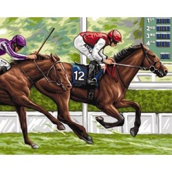 Gx6930 pintura al óleo by números running horse imagen