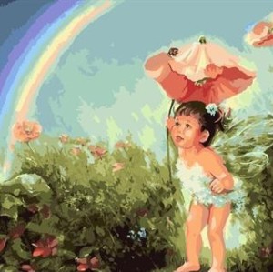 paint by numbers art kit yiwu art supplies art painting set little girl picture 2015 hot photo GX7052