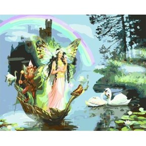 malen nach zahlen für großhandel frauen und Schwan Bild kunst malerei gesetzt gx7057 kunst lieferanten