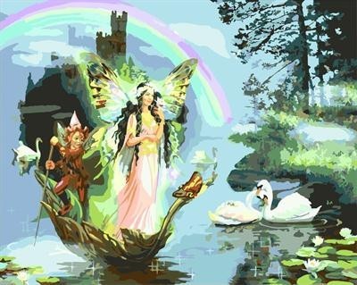 paint by number for wholesale women and swan picture art painting set GX7057 art suppliers