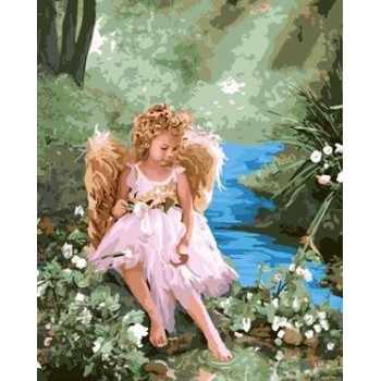 paint by number for wholesale little angel picture art painting set GX7054 art suppliers