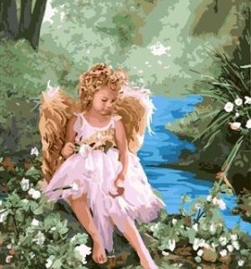 paint by number for wholesale little angel picture art painting set GX7054 art suppliers