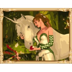 2015 neue produkte heißen sexy mädchen und pferd foto abstrakte malen nach zahlen für erwachsene gx7289