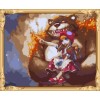 hot animal girl photo oil painting by numbers kits for home decor GX7310