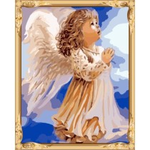 GX7396 little girl angel photo paint by number kits oil painting