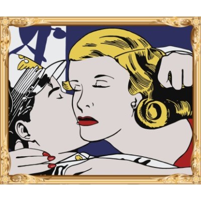 GX7366 picture by numbers lover kiss women and man canvas diy oil painting for living room decor