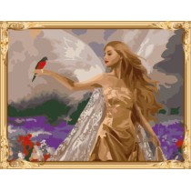 sexy girl canvas oil painting by numbers for home decor GX7297