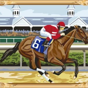 coloring by numbers running horse canvas oil painting for home decor GX7350