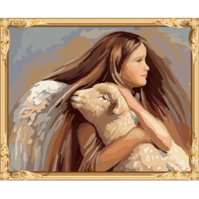 Gx7424 sexy nude girl mujeres y animal de diy aceite panitng by números de la decoración del hogar