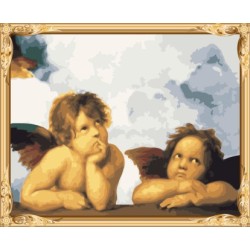 frames kleine mädchen Akt Öl leinwand Gemälde von numners für die wanddekoration gx7241