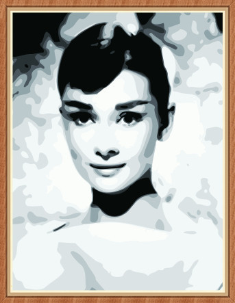 portrait oil painting by numbers kit for bedroom GX7895