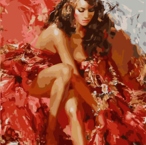 GX7938 sexy nude women diy oil painting by numbers for home decor