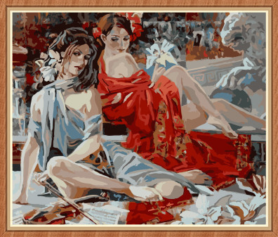 nude sexy women oil paint by numbers kit for bedroom GX7897