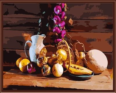 SGS CE yiwu manufactor hand painted DIY digital oil painting by numbers,still life painting