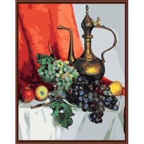 Factory price diy oil paint by number on canvas 2015 paintboy new flower design GX6129