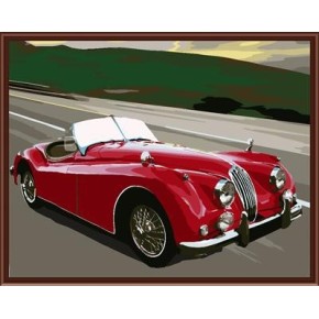 Malerei kunst gesetzt färbung von Zahlen leinwand Ölgemälde auto-design gx6302