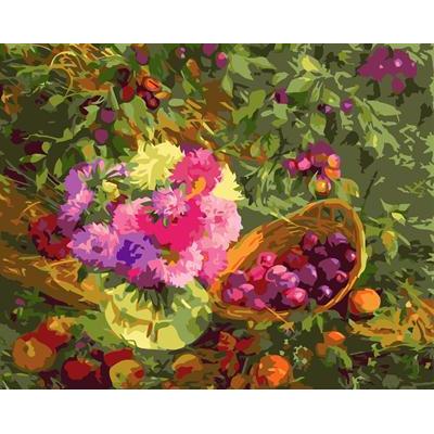 still life abstract oil painting by numbers GX6553nature landscape flower fruit design