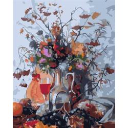Ölgemälde kit malerei für Anfänger gesetzt gx6590 yiwu fabrik stillleben blume bild mit vase