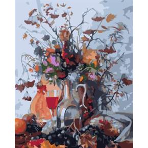 Ölgemälde kit malerei für Anfänger gesetzt gx6590 yiwu fabrik stillleben blume bild mit vase