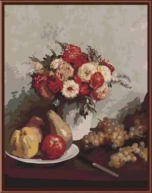 canvas oil painting still life fruit design oil painting by numbers GX6439