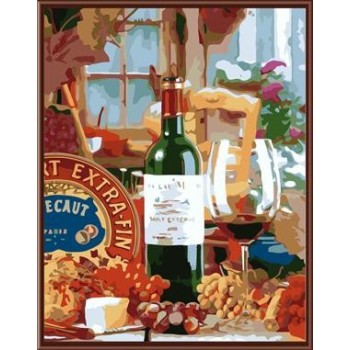still life canvas oil painting by numbers kit paint boy brand GX6525