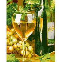 abstract still life oil painting by number 2015 factory hot selling picture GX6784 wine and cup design