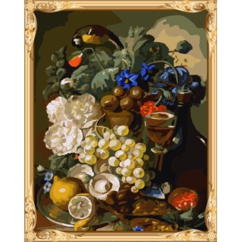 GX7339 paint your own canvas still life oil painting by numbers for wall decor