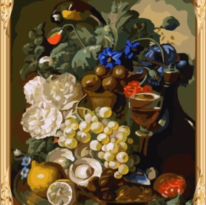 GX7339 paint your own canvas still life oil painting by numbers for wall decor