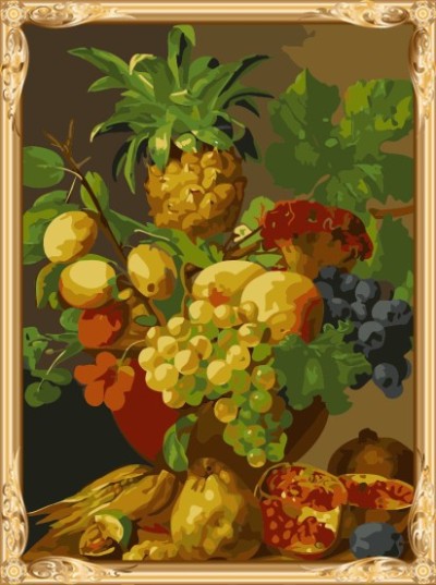 2015 still life hot fruit photo paint by numbers for adults GX7287