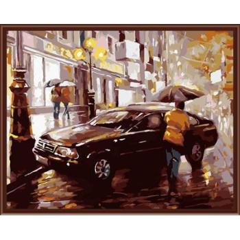 modern car picture oil painting by numbers GX6379 paintig on canvas