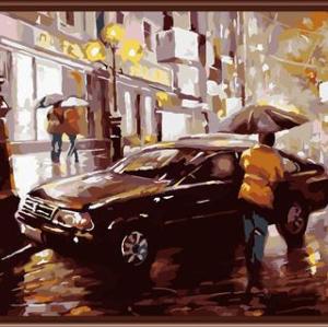 modern car picture oil painting by numbers GX6379 paintig on canvas