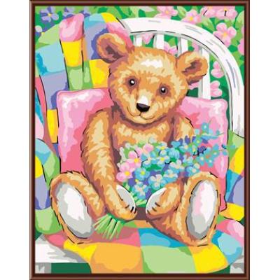 coloring by numbers kit handmaded painting bear picture canvas painting GX6257