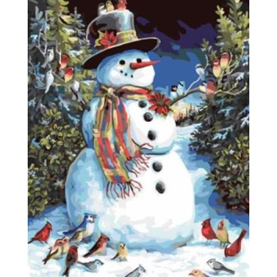 Ölgemälde von nummer schnee mann Bild weihnachts-design malerei auf canvsa gx6972 fabrik neues design