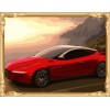 yiwu wholesales hot famous car photo oil painting by numbers with wooden frame GX7298