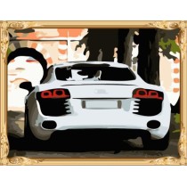 GX7355 yiwu wholesales famous car photo diy painting by numbers on canvas