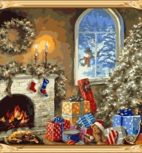 GX7431 christmas hot photo diy oil painting by numbers