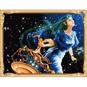 GX7448 constellation series libra digital handmade oil painting for home decor