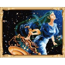 GX7448 constellation series libra digital handmade oil painting for home decor