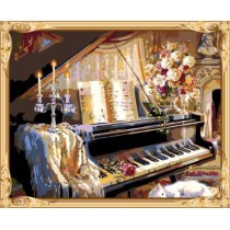 still life piano paintworks paint by number for adults GX7553