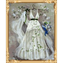 GX 7609 dream of wedding oil painting by numbers diy canvas art for bedroom decor