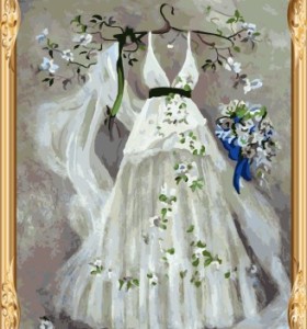 gx 7609 Traum der Hochzeit Öl malen nach zahlen diy leinwand kunst für schlafzimmer dekor