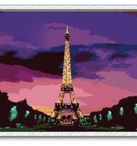 Diy oil painting by numbers,landscape oil painting,modern oil painting,Paris picture painting