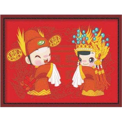 Best price Diy oil paint by numbers E041 chinese design acrylic paitning jia cai tian yan